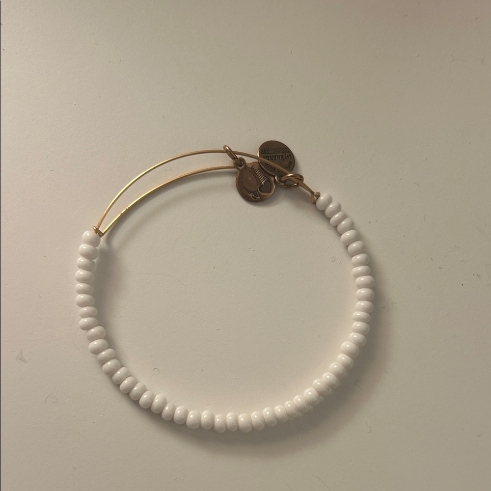 Alex and Ani White Beaded Bracelet